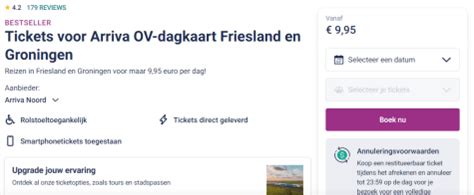 arriva dagkaart friesland groningen